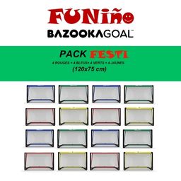 Pack Festi - 16 minibuts BazookaGoal 4 couleurs