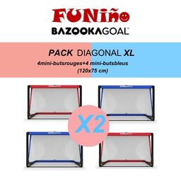 Pack Diagonal XL - 8 minibuts BazookaGoal bicolores