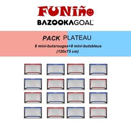 Pack Plateau - 16 minibuts BazookaGoal bicolores